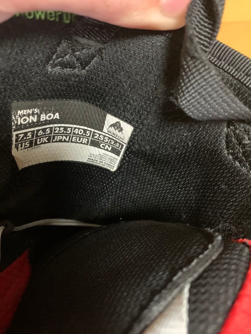 バートンION ダブルBOA メンズ25.5 箱付き