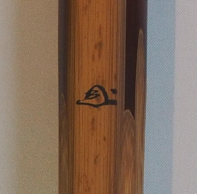 大徳寺503世管長 瑞巌宗碩自作『竹茶杓』銘：袖の露（共箱・共筒）鵬