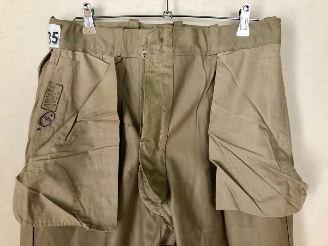 1950s 未使用 デッド フランス軍 実物 M52 チノパンツ J