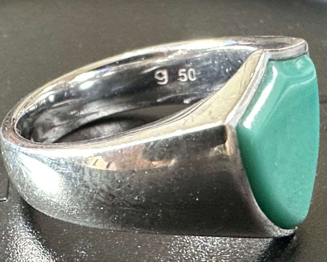 TOMWOOD トムウッド シールド ターコイズ シルバーリング(50)10号