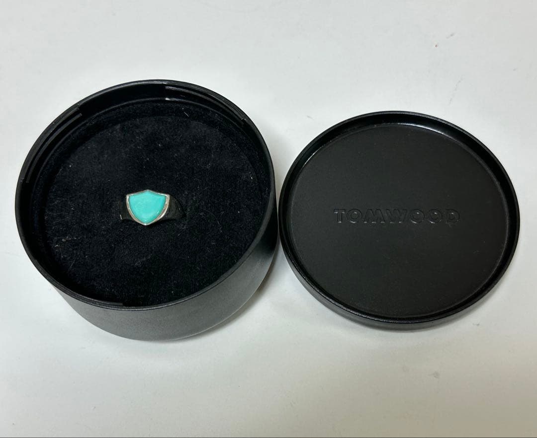 TOMWOOD トムウッド シールド ターコイズ シルバーリング(50)10号