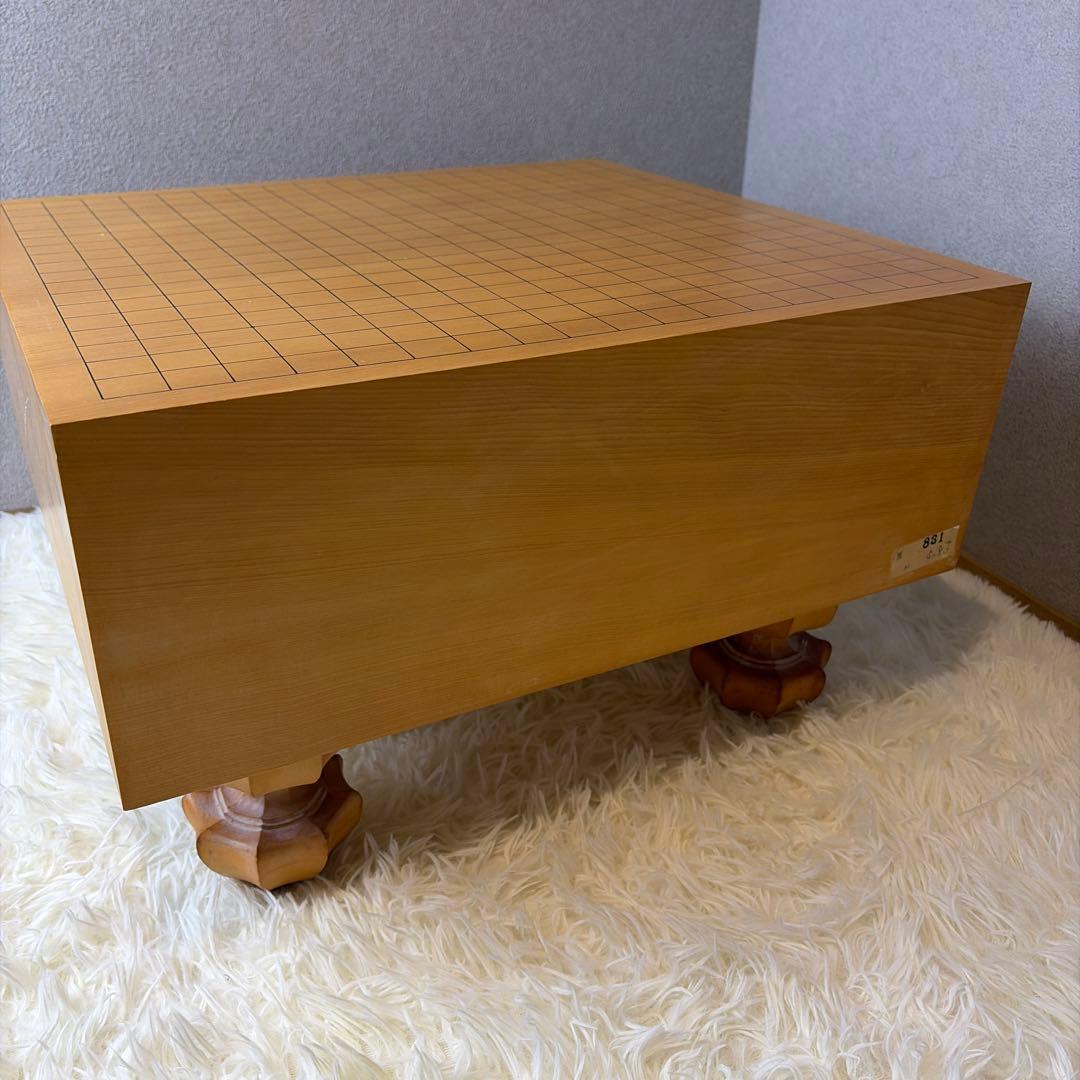 Baimei囲碁盤 本榧 天地柾目 ヘソ・脚付き 特大5.8寸