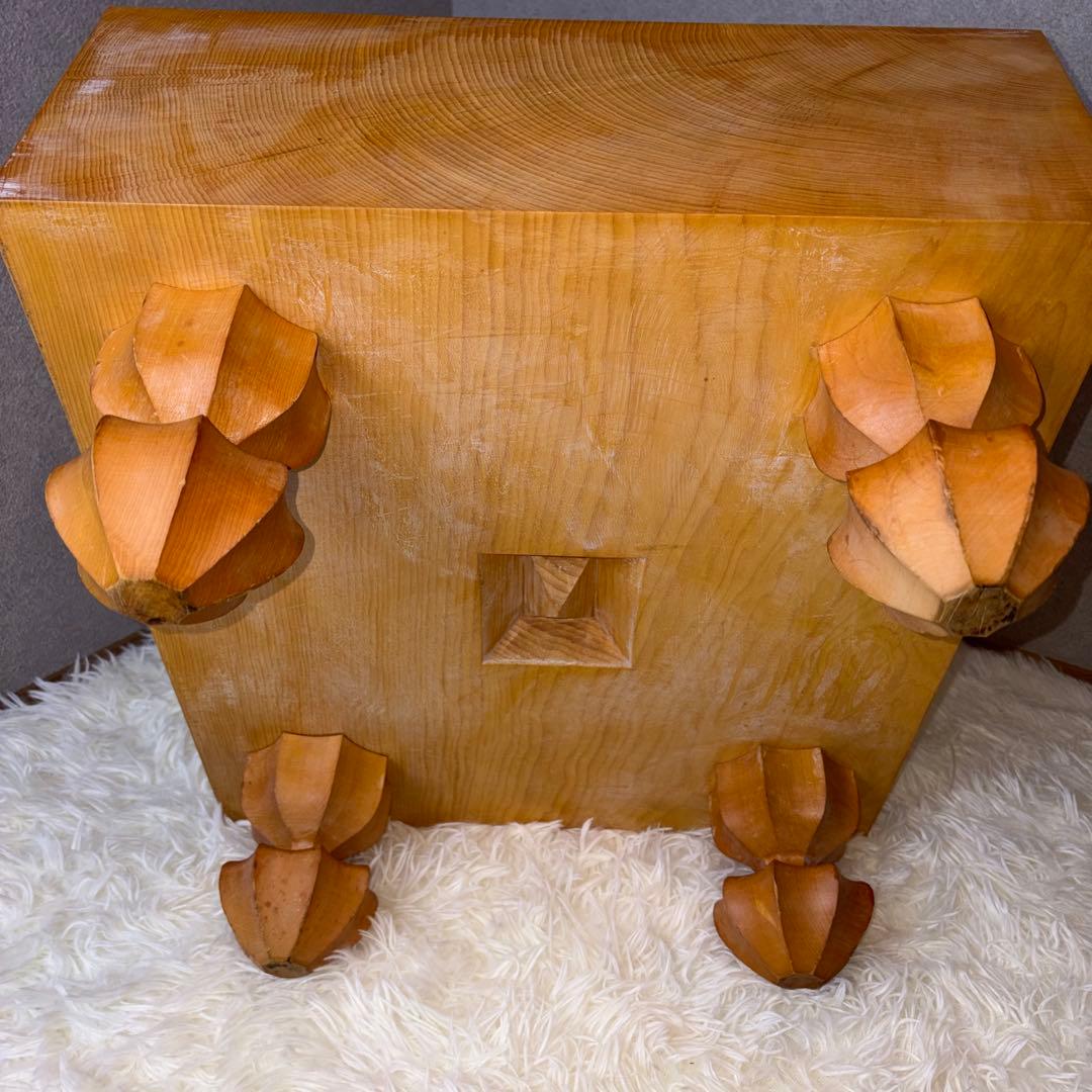 Baimei囲碁盤 本榧 天地柾目 ヘソ・脚付き 特大5.8寸