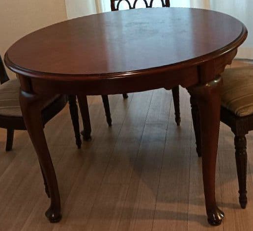 大塚家具ダイニングテーブル　 マホガニー 　クイーンアン