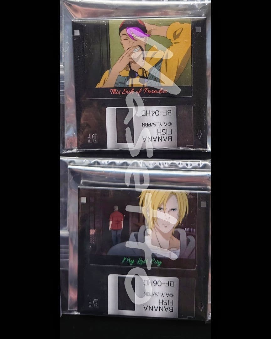 稀少品】バナナフィッシュ フロッピー風缶バッジ vol.1 セミコンプ