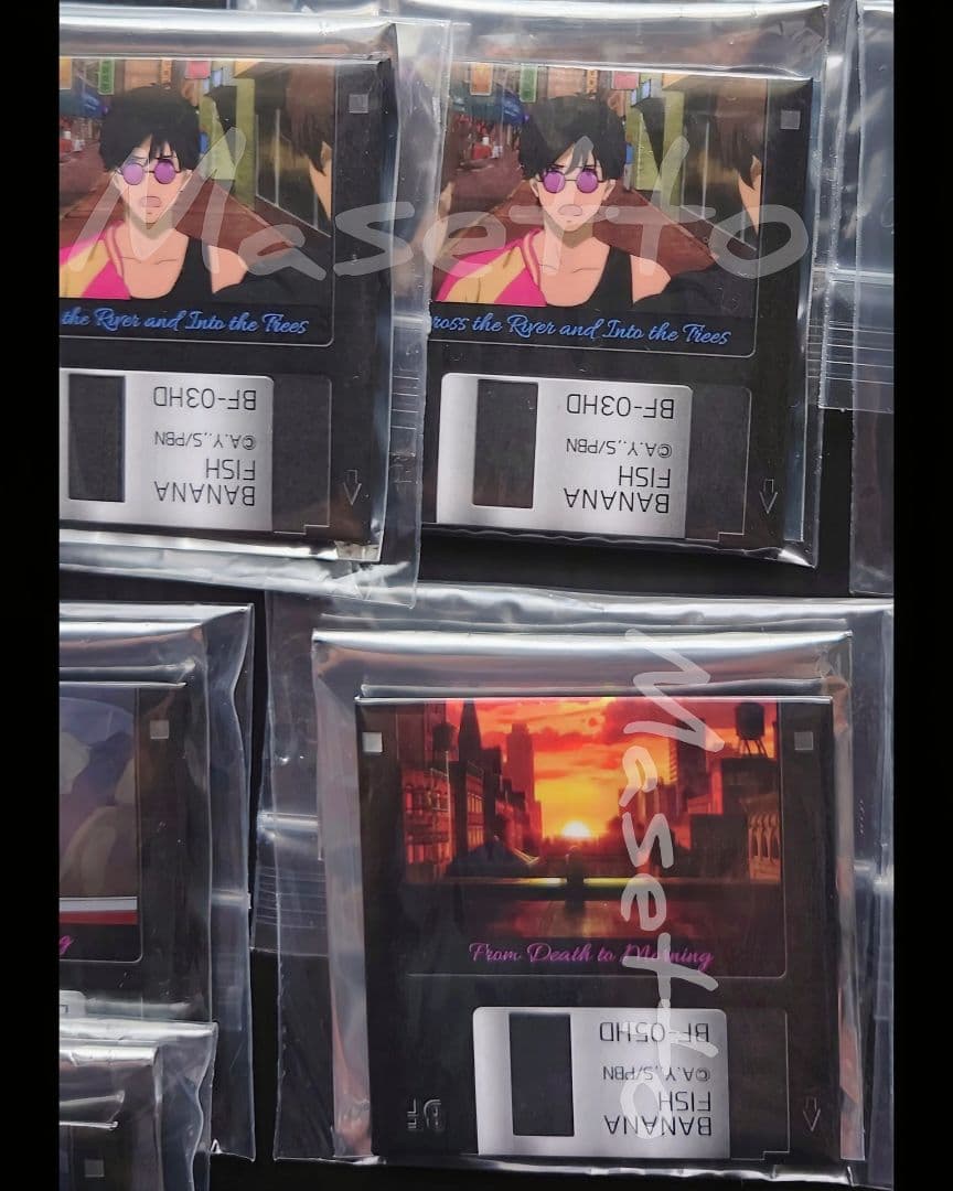 稀少品】バナナフィッシュ フロッピー風缶バッジ vol.1 セミコンプ