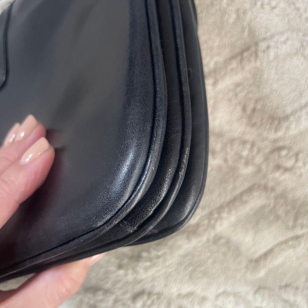 セリーヌ　ヴィンテージ レザーショルダーバッグ