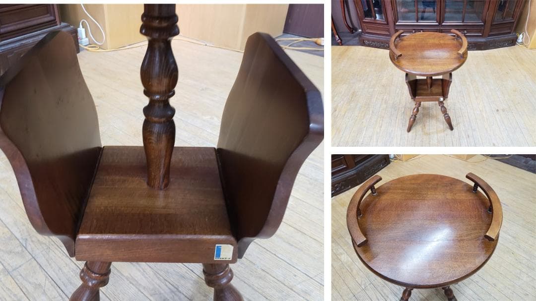 J36 飛騨産業 キツツキマーク 花台 サイドテーブル