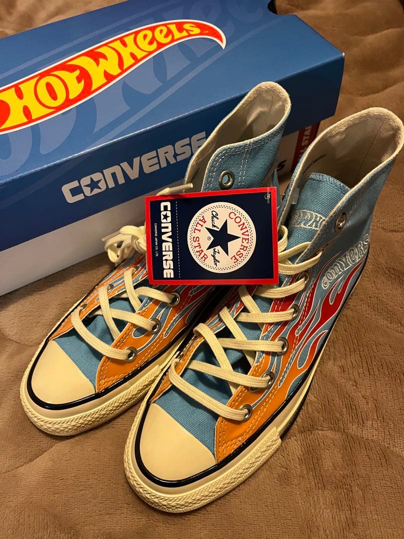 CONVERSE hot wheels コラボ　フレイム柄　23.5cm