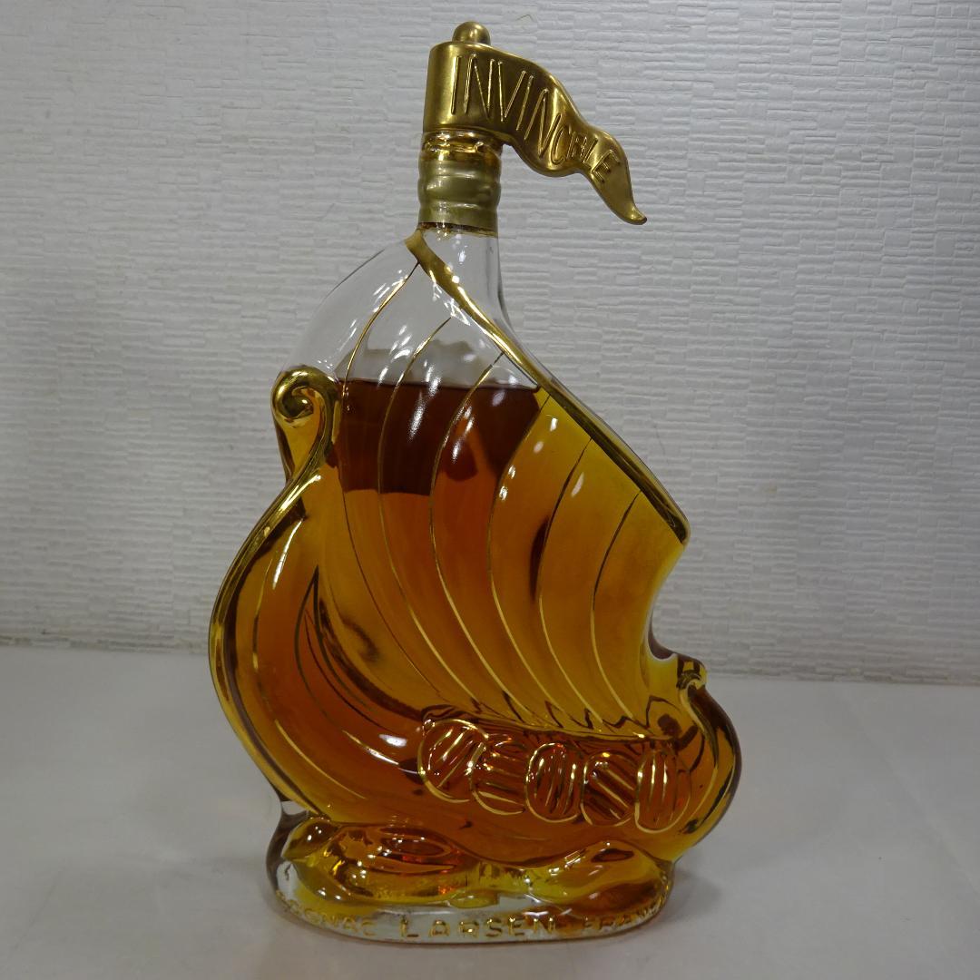 Larsen Invincible ブランデー 船型ボトル 3本 LARSEN コニャック 船型