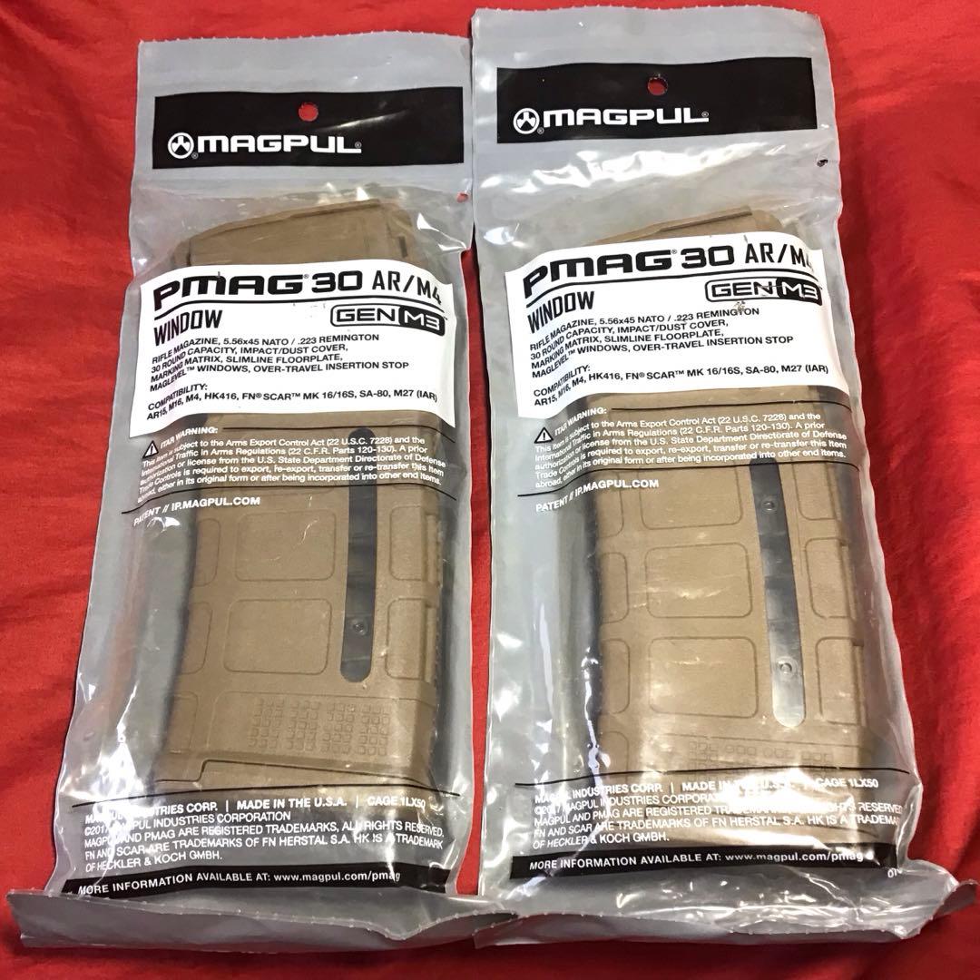 マグプル製 実物Pmag30 AR/M4Gen3FEDマガジン2本セット 新品