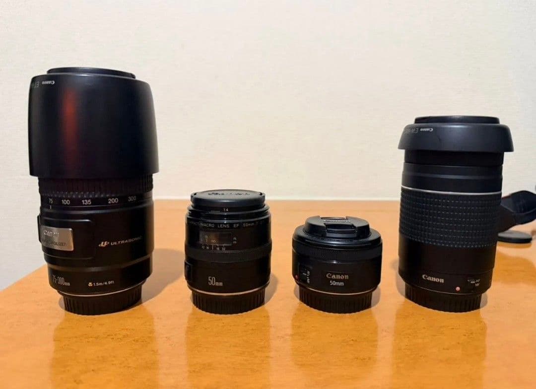 Canon kiss x5 と、それに対応するレンズ数本