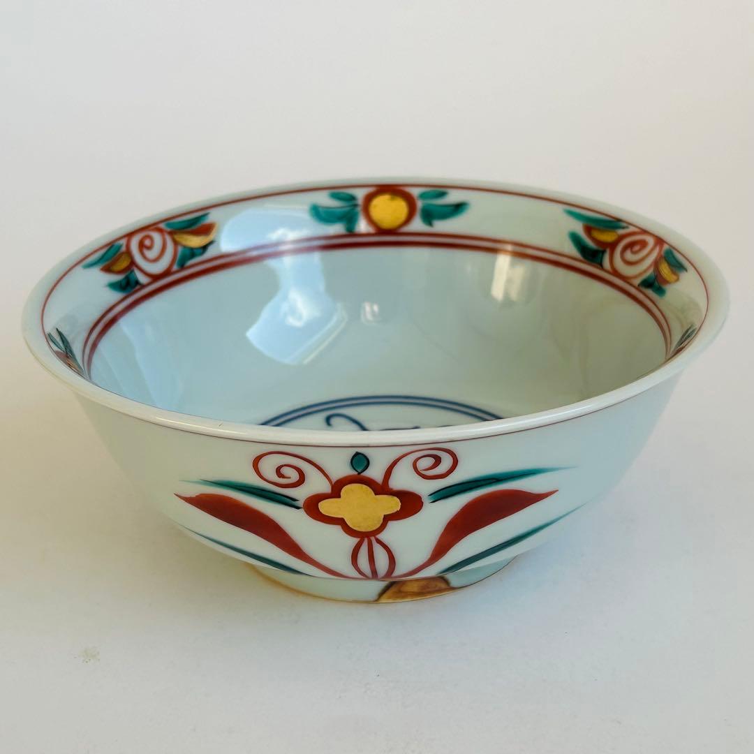 未使用．美品】清水焼き 蓋茶碗 蓋付き碗 飯碗 茶碗 色絵 五客