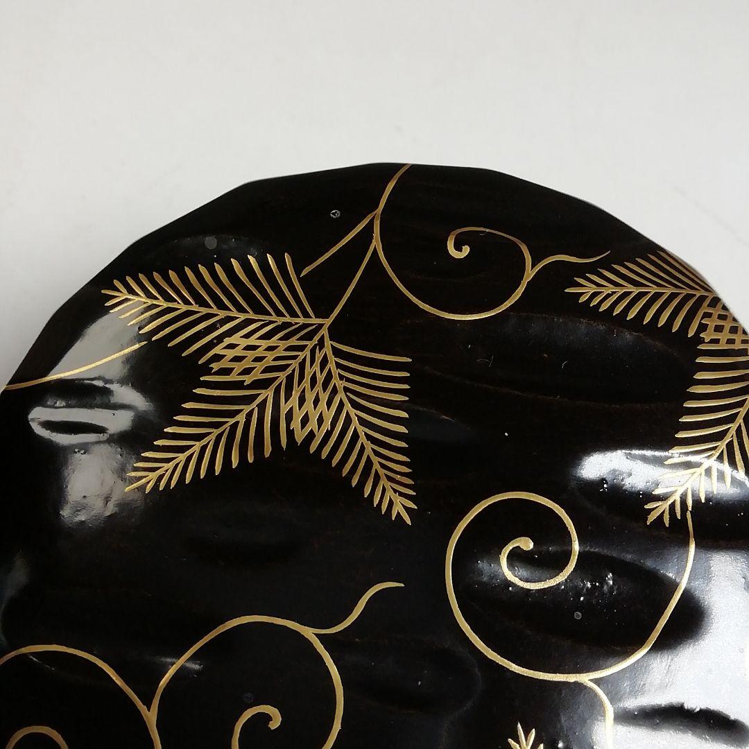 W77 棗 『松唐草』『一閑折焼 大棗』『道場宗廣 造』 共箱 茶道具