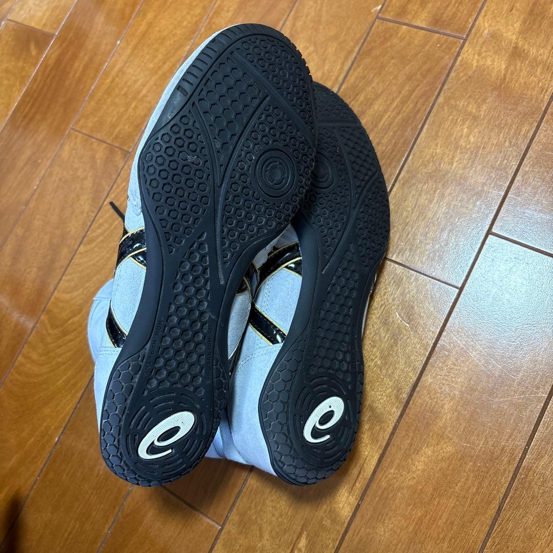 ASICS ハイカット ホワイト/ブラック レスリングシューズ