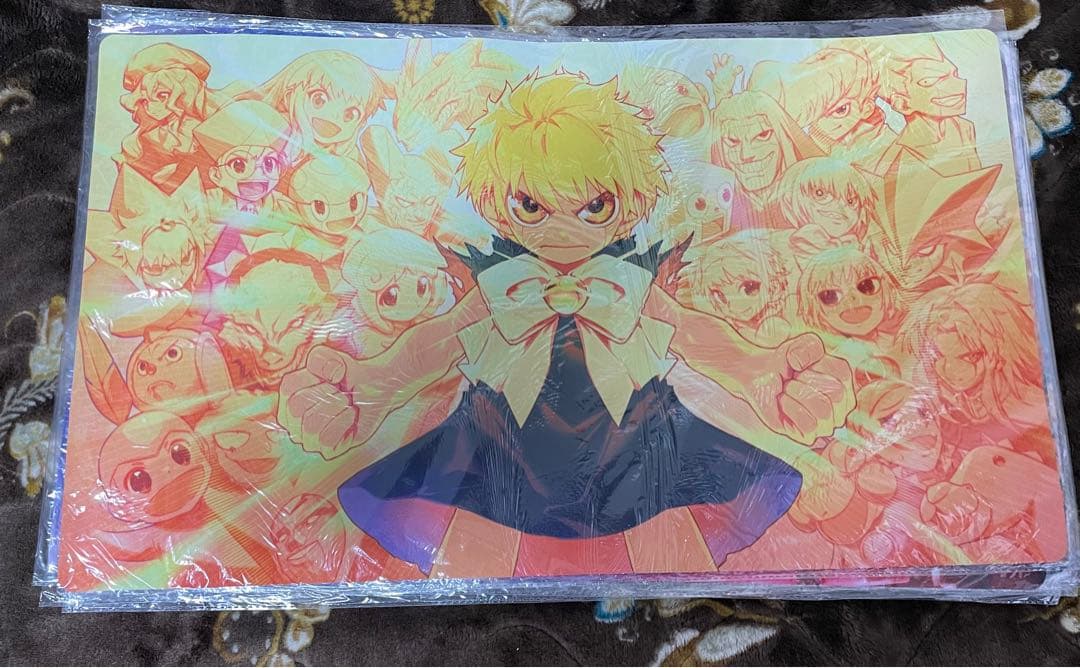 ゼオンプレイマット金色のガッシュラバーマットマスクの中