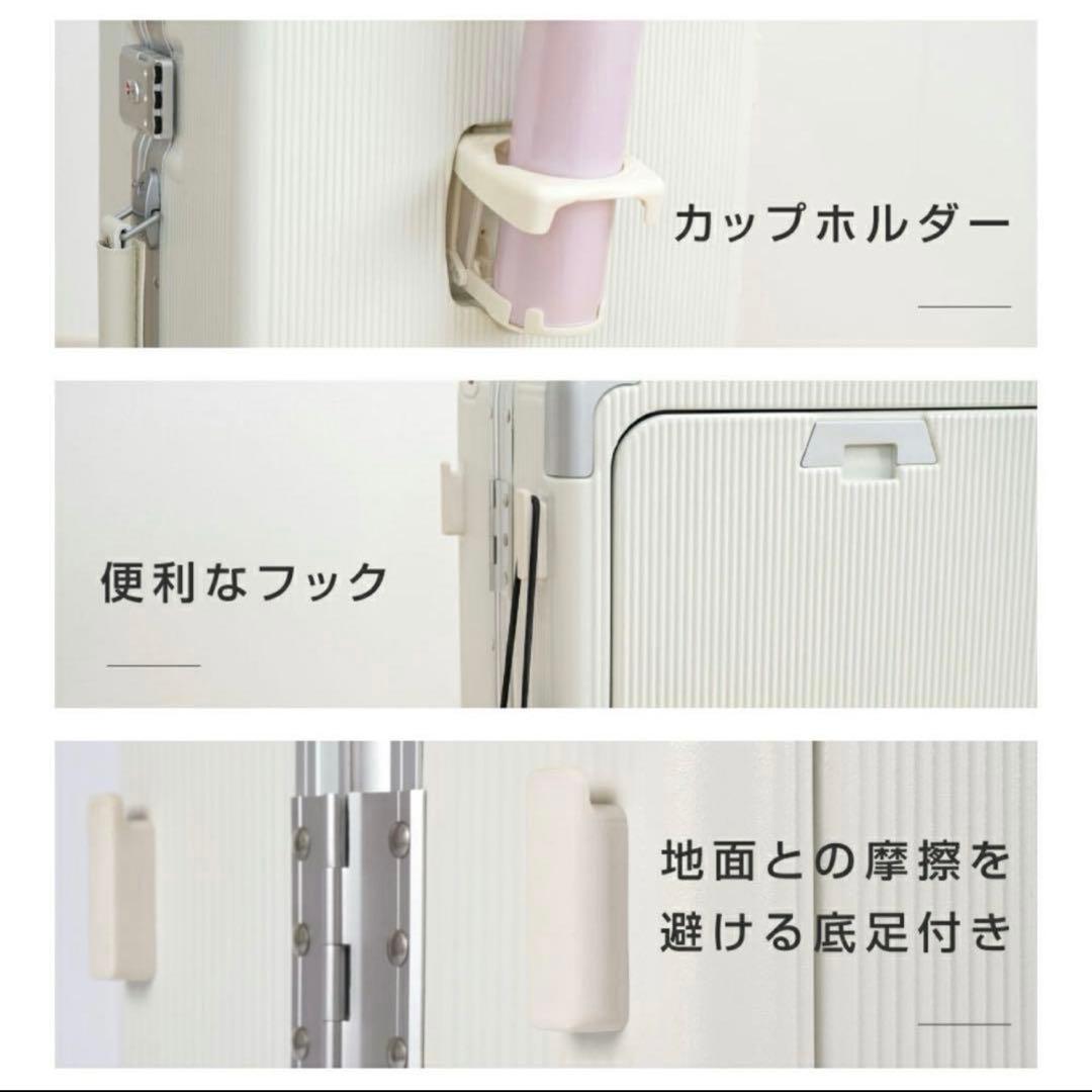 値下げ‼️16日まで‼️ELLE スーツケースホワイトTSAロック USBポート