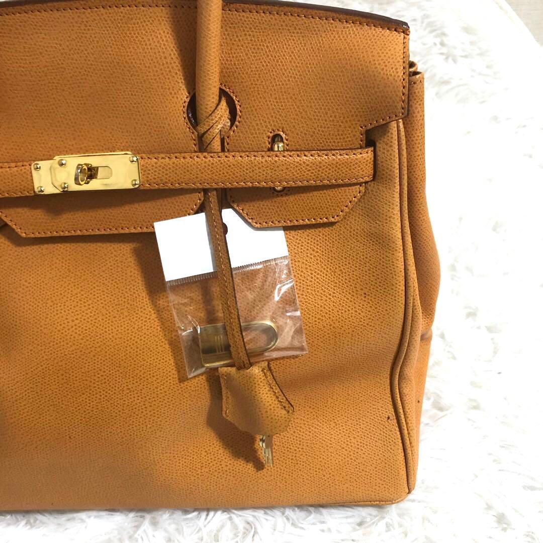 n*7様 イタリア製　ハンドバッグ　レザーバッグ　本革　キャメル　金金具　人気デ