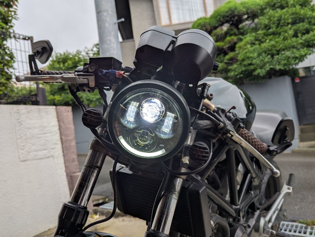 VTR250 動画あり カスタムバイク 黒 LEDヘッドライト テール 福岡