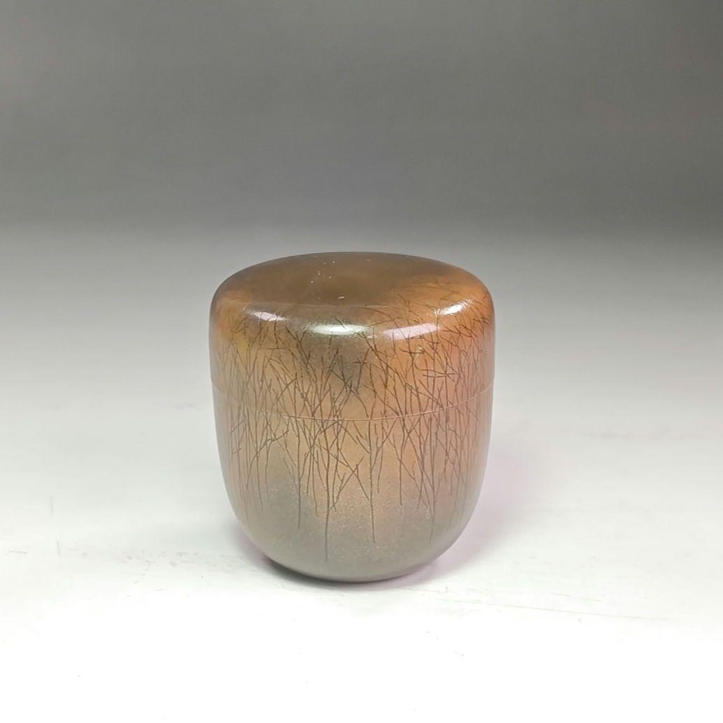 イ973 棗『西島栄治』『林 棗 共箱』漆塗 茶器 茶道具 イ973 棗『