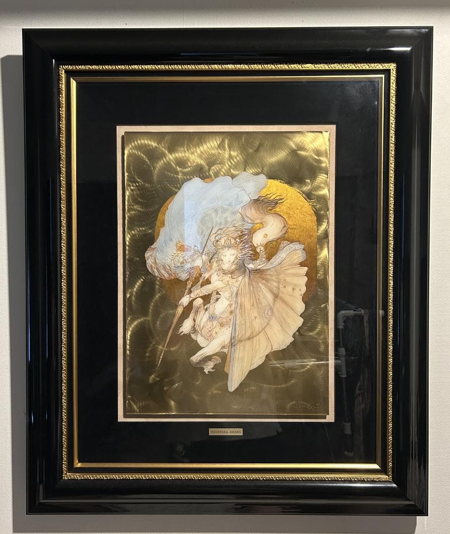 騎神来たりぬ スペシャルメタル 天野喜孝 金箔 真作保証 美品】騎神来たりぬ スペシャルメタル 天野喜孝 金箔 真作保証 騎神来