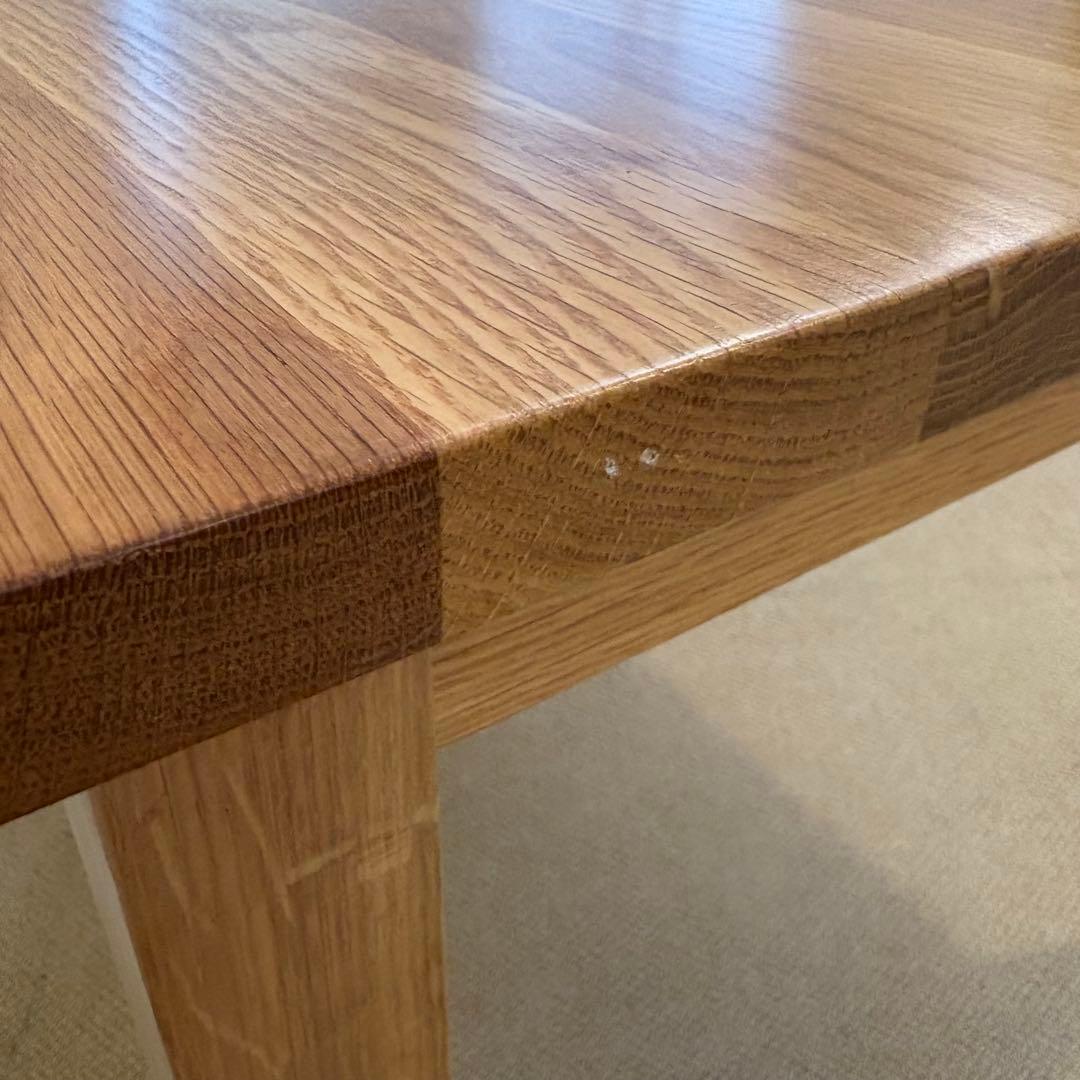 展示品 無印良品 オーク無垢材 ダイニングテーブル　140cm