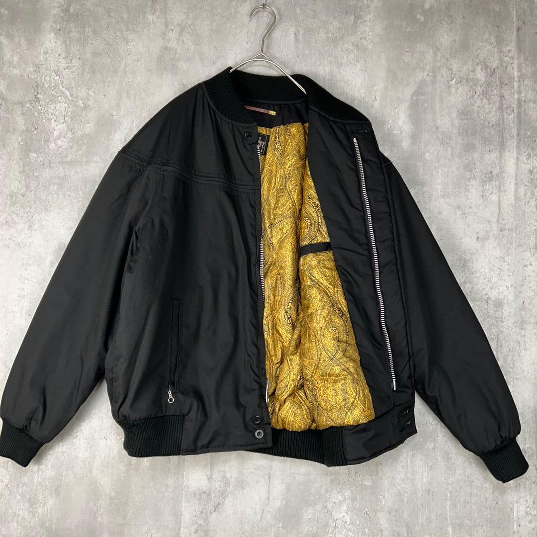 凵 ダービーオブサンフランシスコ ジャンパー ダービージャケット 黒金