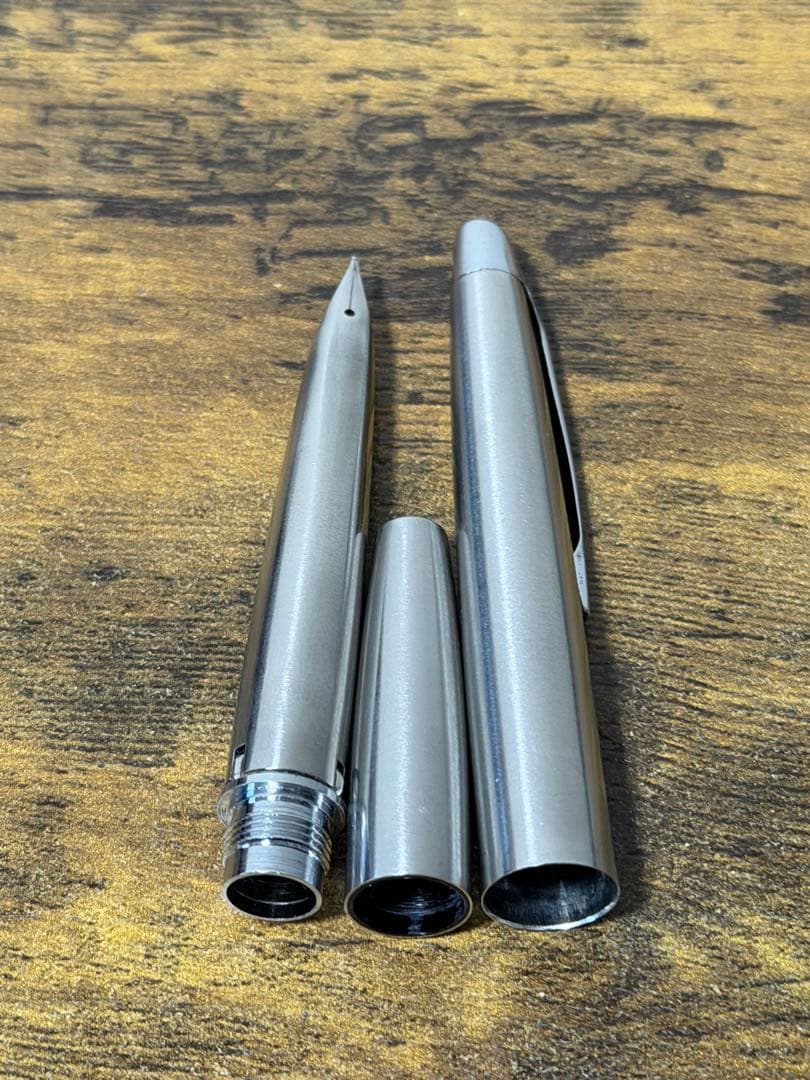 筆記確認＆洗浄済　1971年製　ペン先軸一体　パイロット　ミュー　万年筆　中細字