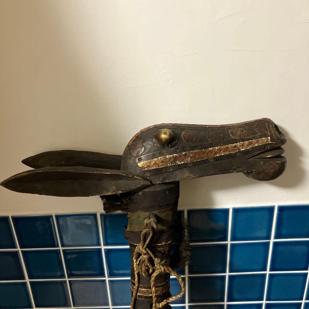 マリ共和国 木製馬のオブジェ