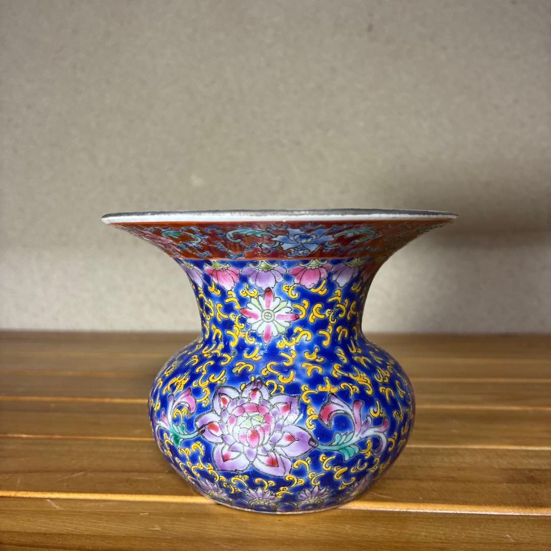 大清乾隆年製 花模様 磁器 - メルカリ