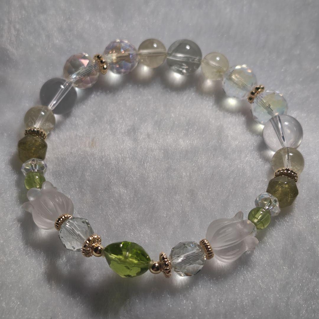 専用です♡新作♡極♡宝石質ペリドット♡ 水ブレス