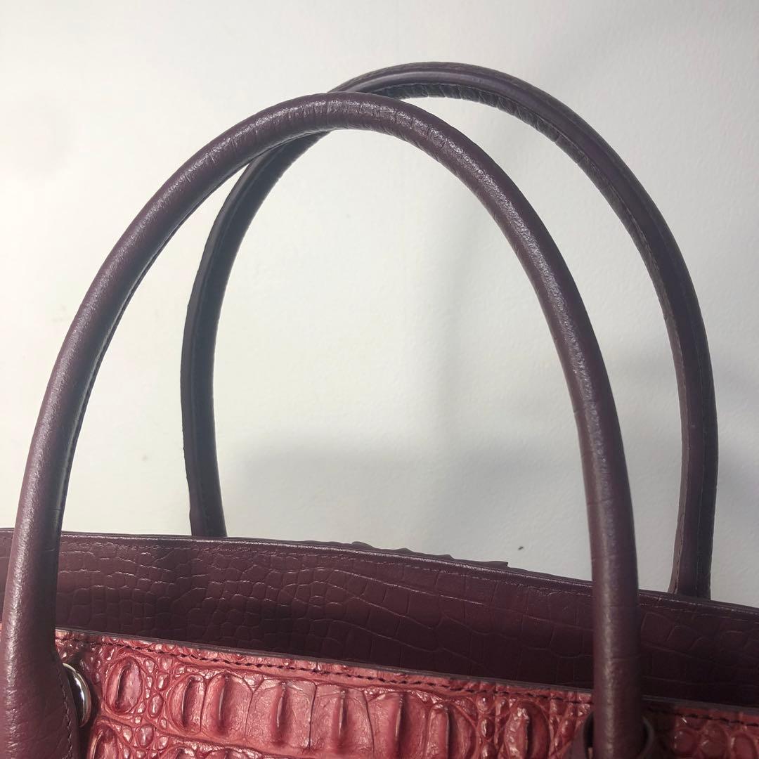 美品　RODANIA クロコダイル　2way ショルダーバッグ　ギャランティ