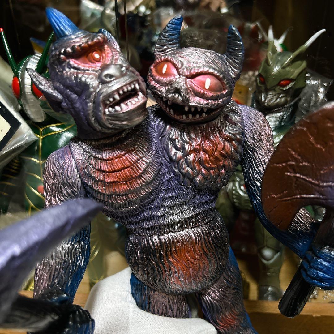 インディーズソフビ ツーヘッド サイクロプス デーモン 双頭怪獣 フィギュア