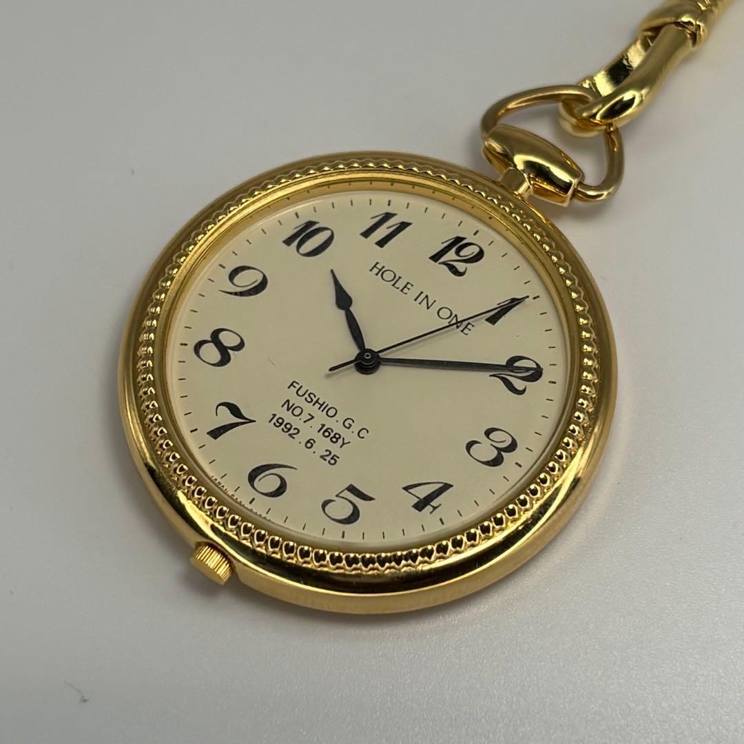 箱付 CITIZEN シチズン ベガ QZ懐中時計 ホールインワン賞 電池交換済