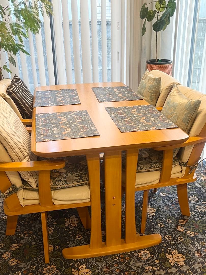 ダイニングテーブル(1400) チェア ダイニングセット