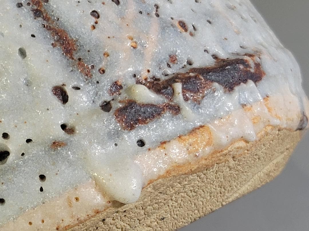 茶道具 鼠志野 水指 塗替蓋 共箱 DT475 - メルカリ