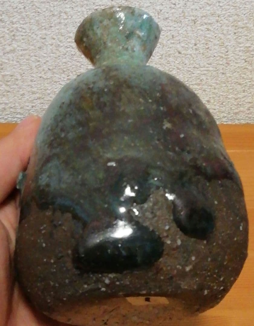 古谷和也作 伊賀焼 窯変 徳利 共箱 共布 酒器