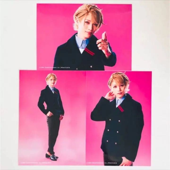 新品★A3！★エーステ★春組【茅ヶ崎至】個人ブロマイド★3枚セット