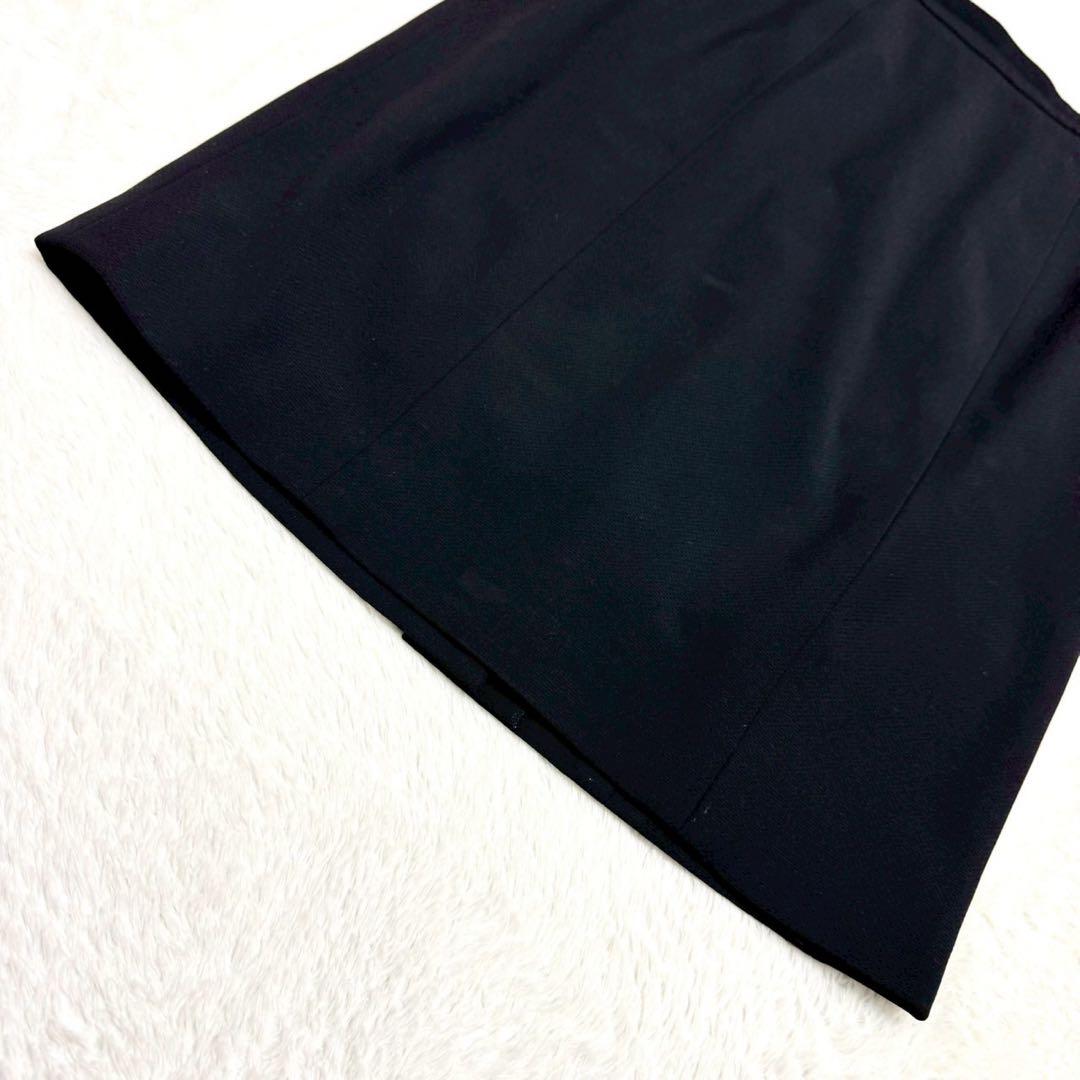 専用　ヴィンテージ シャネル スカート 膝下 ココマークボタン 裏地シルク 黒