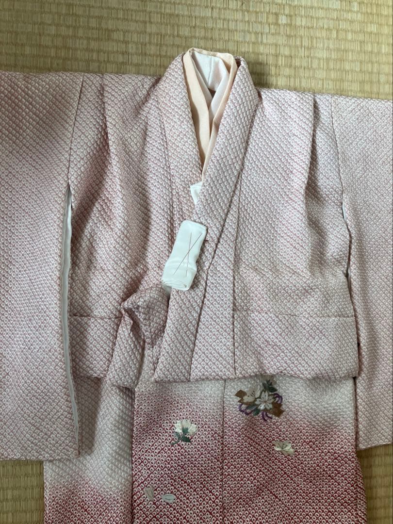 正絹　七五三　三ツ身祝い着　被布