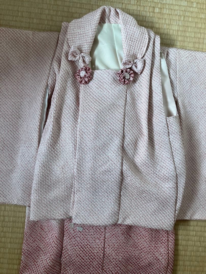 正絹　七五三　三ツ身祝い着　被布