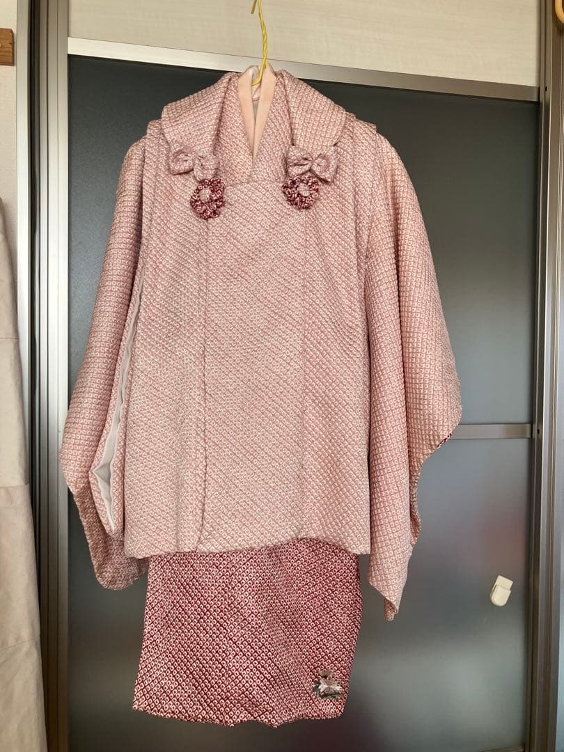 正絹　七五三　三ツ身祝い着　被布