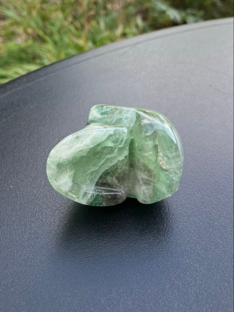 グリーン フローライト スカル モチーフ