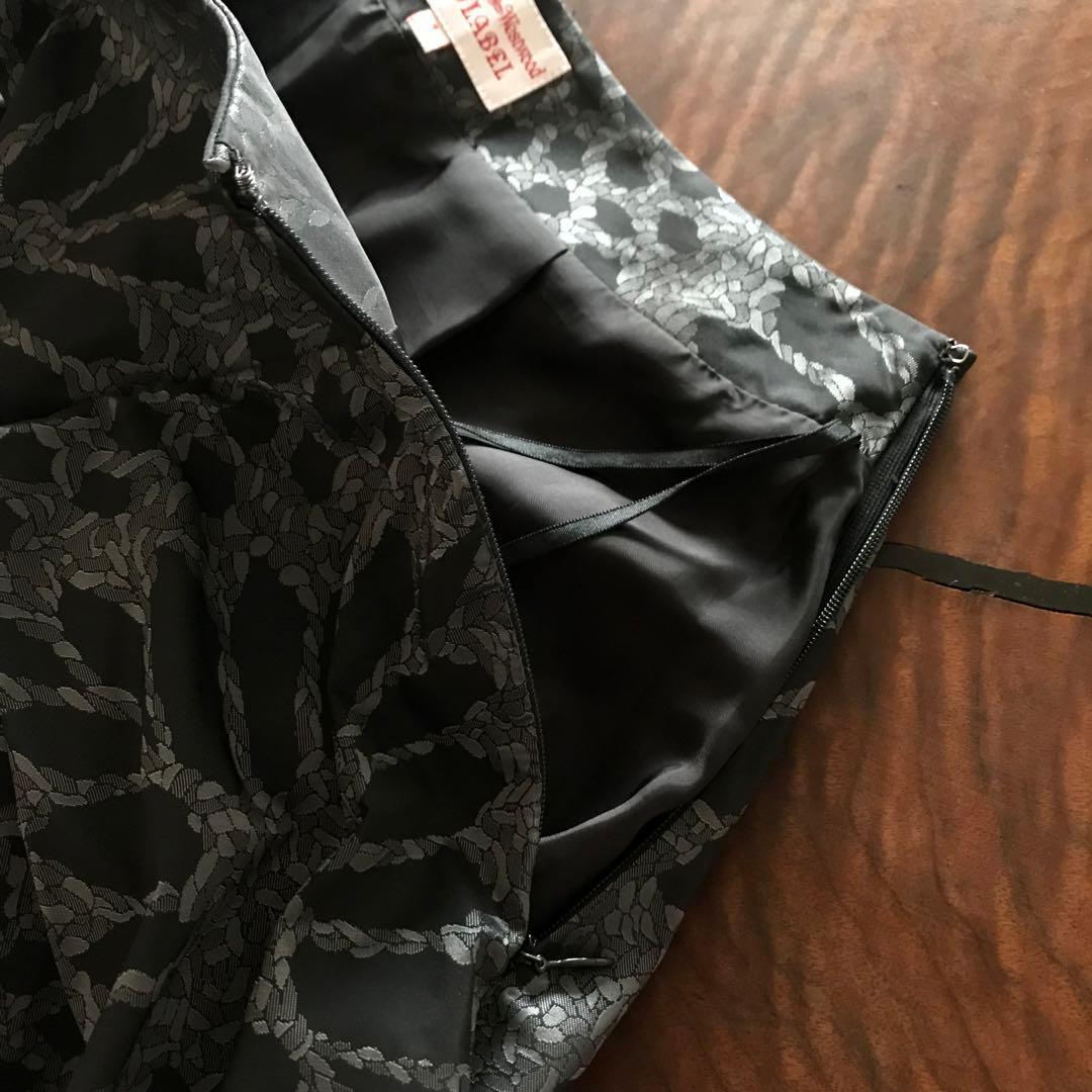 Vivienne Westwood ダークグレー バルーンスカート ひざ丈