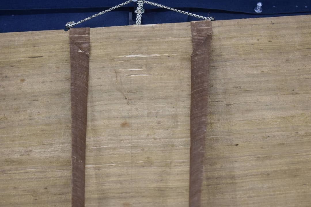 真作】古市金峨/福禄寿図/幸福、財産、長寿の神様/掛軸☆