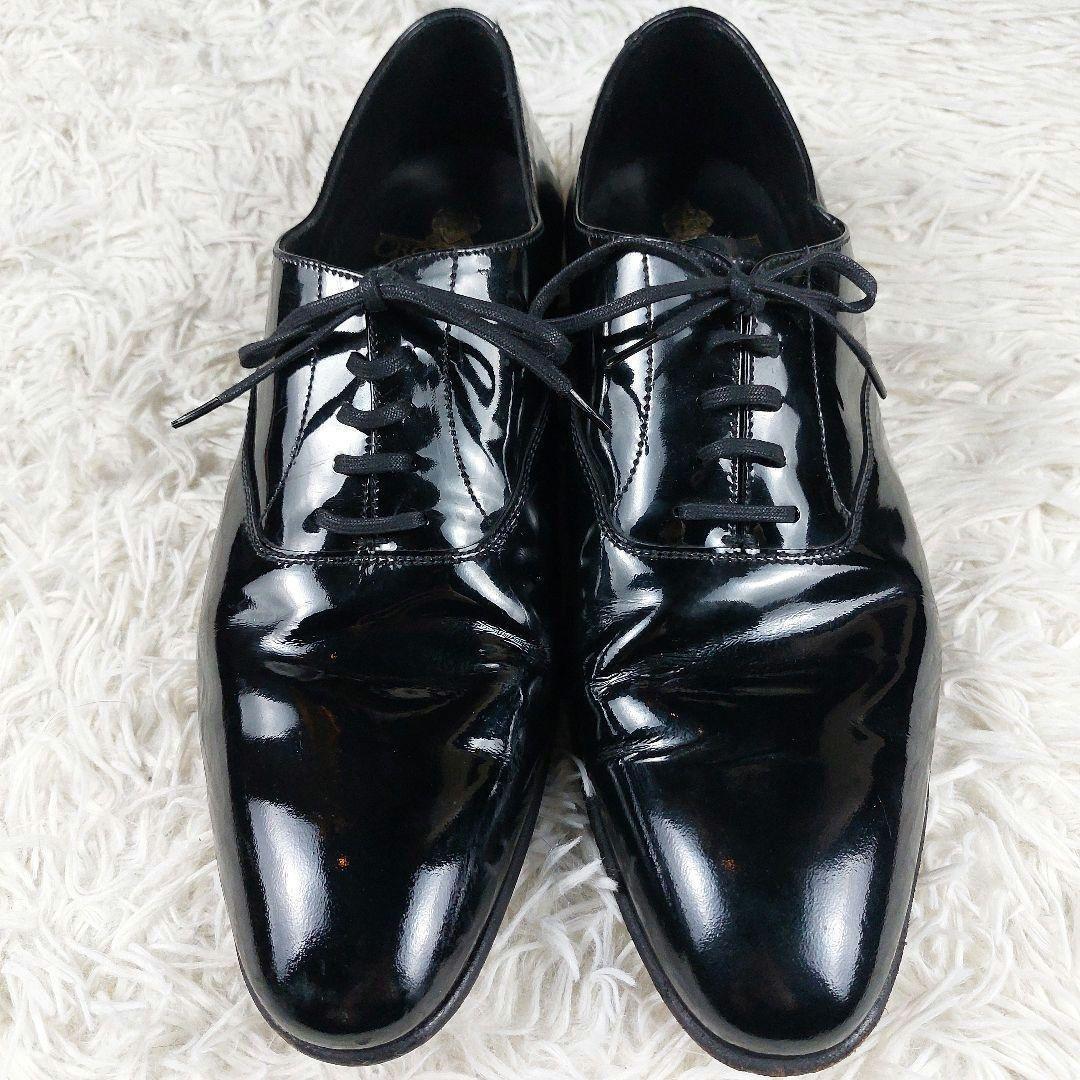 クロケット＆ジョーンズ 結婚式 エナメルドレスシューズ 靴黒 26cm