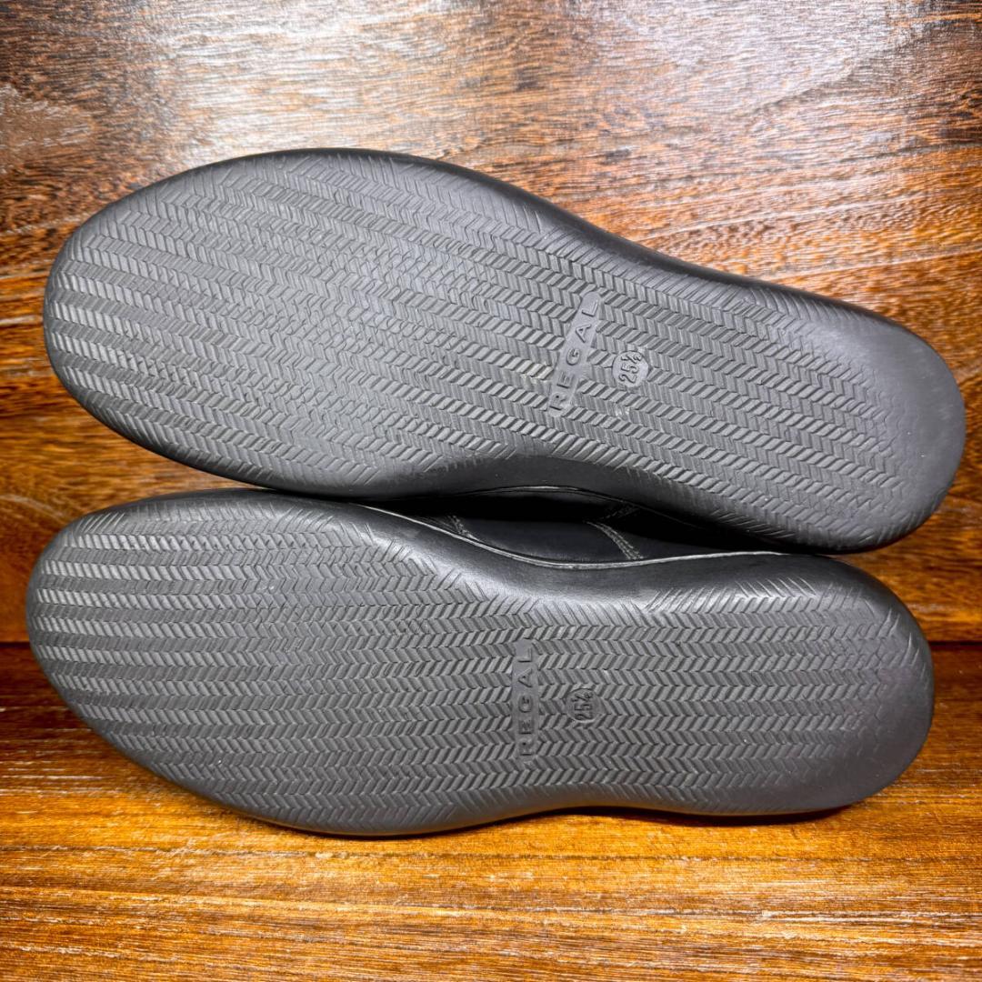 ◆REGAL◆リーガル 25.5cm レザースニーカー 黒 ブラック 革靴