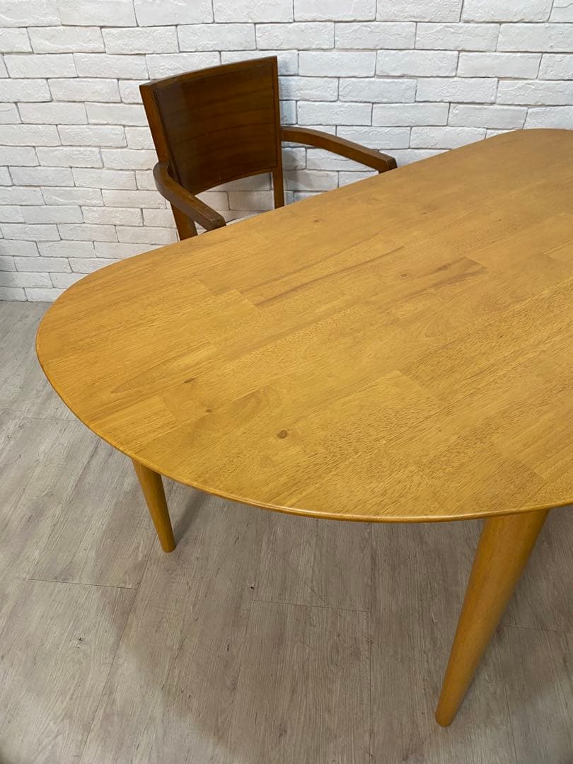 【東京都内23区配送無料】定価8万円　ベルメゾン　半円　ダイニング　テーブル