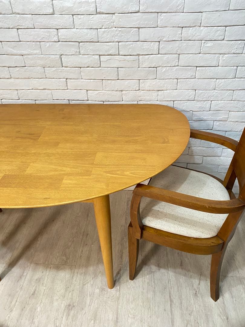 【東京都内23区配送無料】定価8万円　ベルメゾン　半円　ダイニング　テーブル