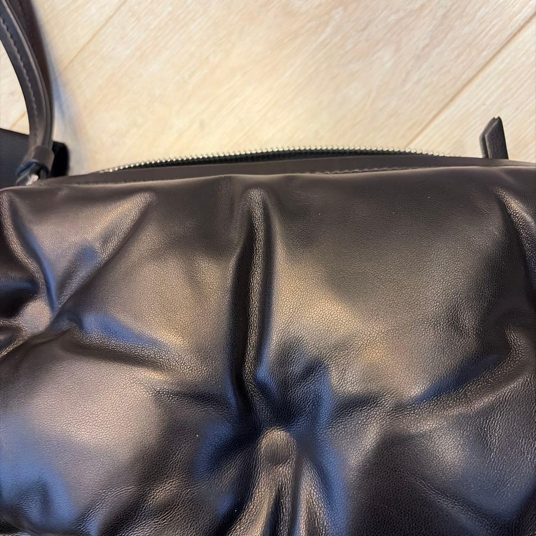 こ*ぎ様 Maison Margiela ブラック ショルダーバッグ ラムスラム